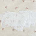 50-Pack Disposable Bibs for Babies Aged 6 Months to 2 Years Cartoon Bear Feeding Bib for Boy Girl Non-woven Drool Towel