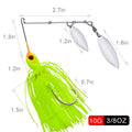 10G14GAnti-snagging lure bait, tassel spinner hard | SAMAG