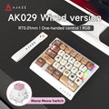 AJAZZ AK029 Wired One-Handed Gaming Keyboard HE Magnetic Switch 29 Key RGB 8000Hz Mini Mechanical Keyboard for E-sports PC Gamer