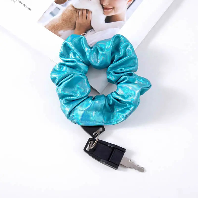 Hair Scrunchie ⁣⁣⁣⁣Hidden Storage Compartment Sight Secret Tie With Stash Pocket Travel Diversion Safe - View 3 | SAMAG