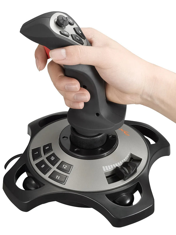 PXN-2113 Pro Joystick Flight Simulator Gamepad Controller PC Flight Simulation Cockpit Stick for PC/Desktop Game Accessories