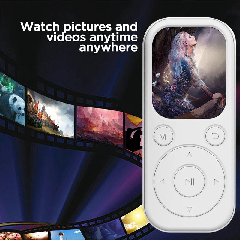 MP3 Player Bluetooth 5.4 Portable Video Music Player Sports Mini MP3 Walkman with Screen Support FM Radio Recording E-Book New