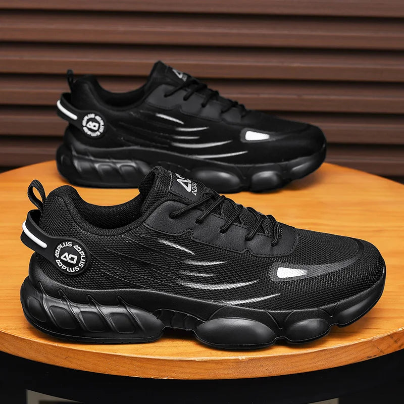 2026 New Men Chunky Sneakers Breathable Mesh Cushion Casual Trainers Platform Walking Shoes Fashion Sport Running Footwear