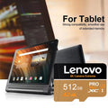Lenovo Micro SD Card 512GB 256GB V30 U3 Flash Memory Card Class 10 High Speed Cartao De Memoria 128GB For Xiaomi Phone Laptop