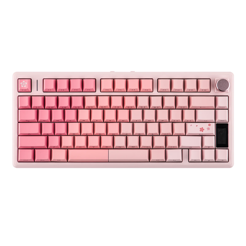 EPOMAKER TH80 V2 PRO 75% ANSI US QWERTY Layout Hot-Swap Gasket Tri-mode Wireless Mechanical Gaming Keyboard with RGB Backlight
