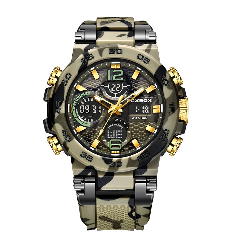 LIGE Electronic Men's Wristwatch Luxury LED Display Luminous Sports Man Watch Waterproof Military Quartz Alarm Date Watches Male