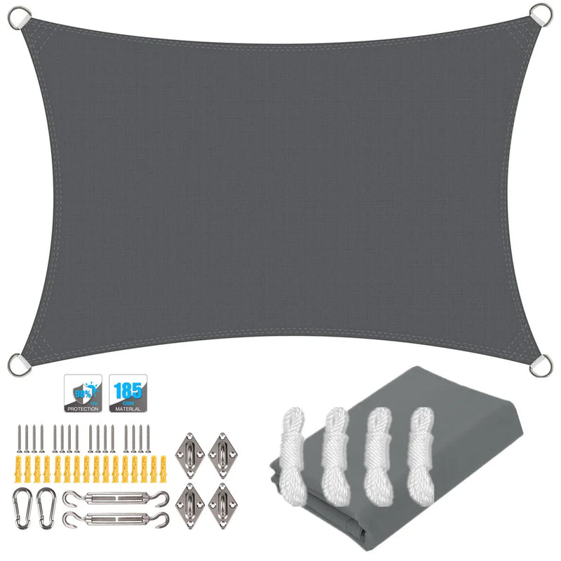 Waterproof Sun Shade Sail Canopy Rectangle UV Block | SAMAG