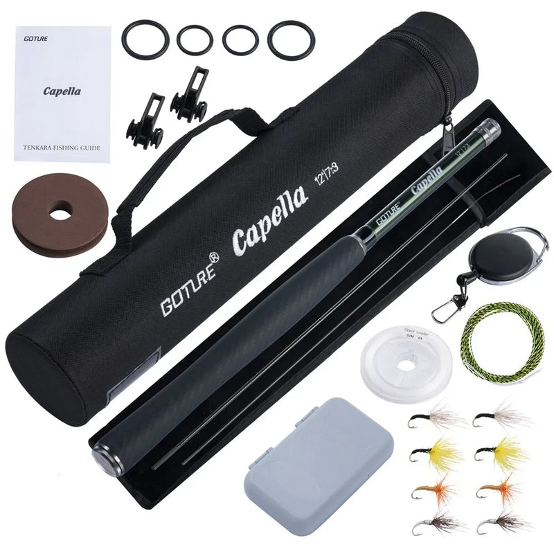 Goture Portable Telescopic Fly Fishing Rod Kit 12FT/3.6M - View 9 | SAMAG