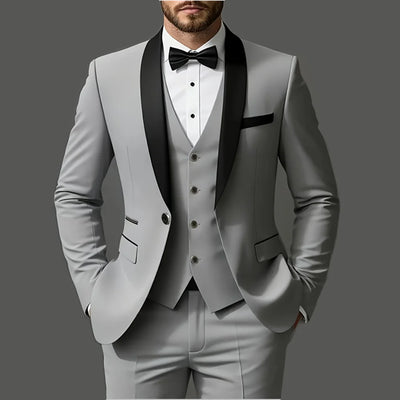 Men's Suit Set, Jacket + Vest + Pants, Fashionable | SAMAG