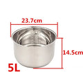 Rice Cooker Liner General Food Stainless Steel Uncoated Thickened 2L3L4L5L6L8L Rice Cooker Inner Pot