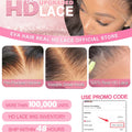 Widow's Peak M Hairline 13x6 HD Lace Front Wig 100% Human Hair Wig Silky Straight 13x4 HD Lace Frontal Wig Bleached Knots HD Wig
