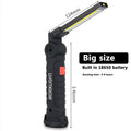 5 Modes USB Rechargeable Flash Light COB Torch Tail Magnet Work Lights Portable Camping Lantern LED Working Lamp Flashlight
