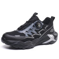 Rotation Button Work Safety Shoes Men Indestructible Steel Toe Shoes Lightweight Protective Safety Boots Security Work Sneakers