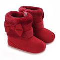 Winter Rubber Sole Baby Girls Boots Cute Bow Warm Plush - View 10 | SAMAG
