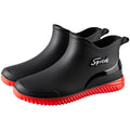 Fashionable Adult Short Rain Boots Waterproof Ankle Shoes Anti-Slip Durable Rubber Footwear For Men Women Suitable for Rainy Day