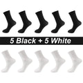 10Pairs/Lot Men Combed Cotton Socks Black Casual Business | SAMAG