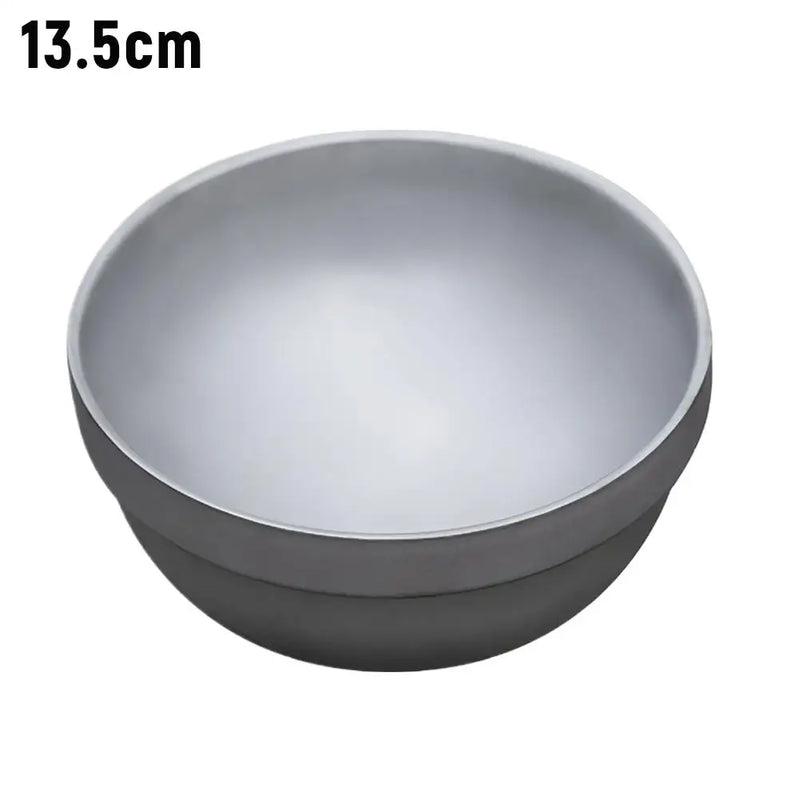 Titanium Purification Portable Bowl Multi Functional Soup Bowl Outdoor Camping Mug Outdoor Camping Double Layer Anti Scald Bowl