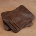 Fashion 100% Genuine Leather Thin Bank Credit Card Case Mini Card Wallet Men Bus Card Holder Cash Change Pack Business ID Pocket