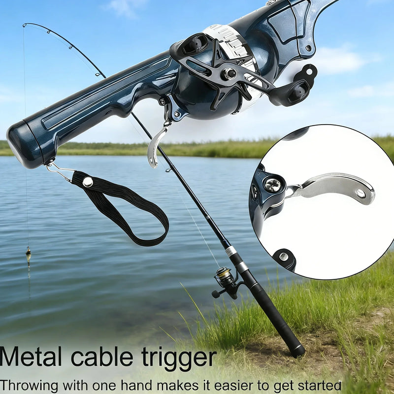 DEUKIO Portable Carp Foldable Fishing Rod Combo Folding Fishing Lure Rod Telescopic Fighing Pole Reel Combo with Fishing Line