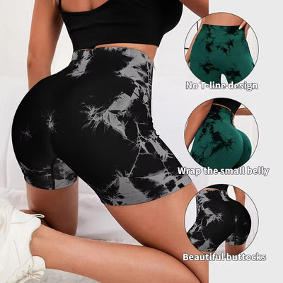 Seamless Tie Dye Style High Waist Quick Dried Fitness | SAMAG