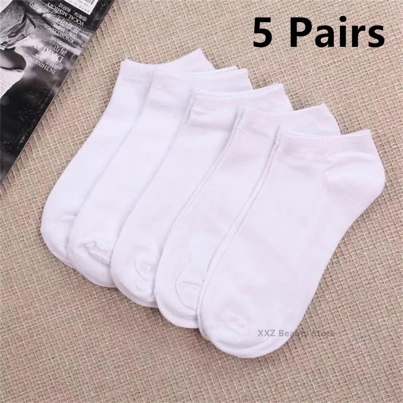 Pairs Solid Color Casual Breathable Socks Boat For Women | SAMAG