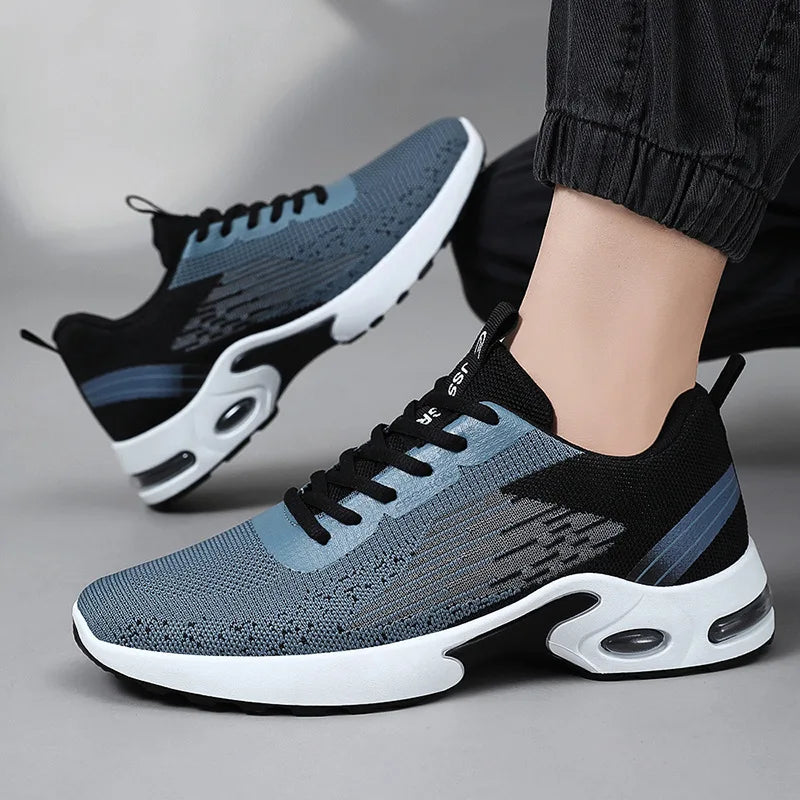 Men's Fashionable Running Shoes Breathable Mesh Air Cushion Support for Gym And Daily Wear