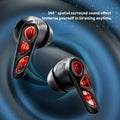 Gaming Wireless Earbuds Low Latency RGB Cool Ambient Light ANC Noise Canceling Bluetooth 5.4 In-ear Earphones For Esport Gamer