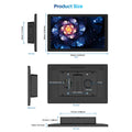 Unew 10.1 inch 1280x800 IPS Touch Raspberry Monitor HDMI Type-C Display for Raspberry Pi 5 4 4B/3B/3A+/2B/B+/A+