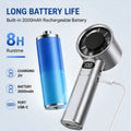 MIJIA Handheld Mini Fan 120 Speed Portable Bladeless Desktop Fan Rechargeable Instant Cooling With Ice Mode For Men Women 2026