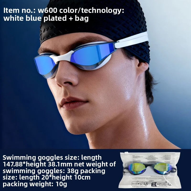 Mirrored Anti Fog Racing Swim Goggles UV Protection | SAMAG