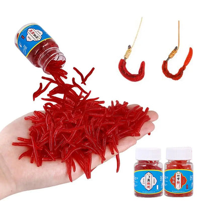 Lifelike Red Worm Soft Lure Earthworm ice winter Fishing | SAMAG