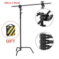 C Stand Stainless Steel Kit Light Stand With Weight Bag Photo Studio Accessories Extension Rod 2.49M Length Arm Cross Boom