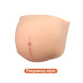 LERVANLA Skinless Silicone Belly Lightweight  Fake Pregnant Belly Props Transformation  Unisex Belly Oversized Twins Cosplay