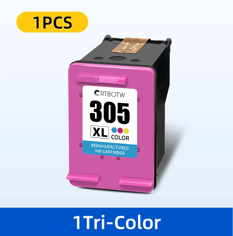 CRTBOTW 305 Ink Cartridge For HP 305XL HP305 Compatible DeskJet 2710 2755 4100 4130 Envy 6032 6020 6022 6430 Printer XL