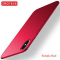 For iPhone X XR Case ZROTEVE Luxury Ultra Thin Frosted Hard PC Cover For Apple iphone XR XS Max iPhonex 10 iPhone10 Phone Cases