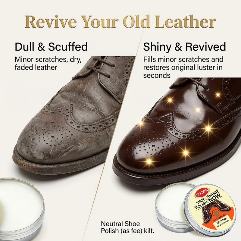 SIKEZHAN Premium Beeswax Leather Cream:Universal Conditioner for Boots & Bags - Professional Restoration & Instant Mirror Shine