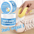 LOORSAN White Shoe Cleaning Cream - No-Rinse Stain Remover Instant Whitening for Canvas & Leather Sneakers