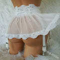 Erotic Lingerie Sexy Cosplay Uniform Ladies Short Mini Skirts Women's Sexy Lace Dress Babydoll Hanging Clip Fun Skirt
