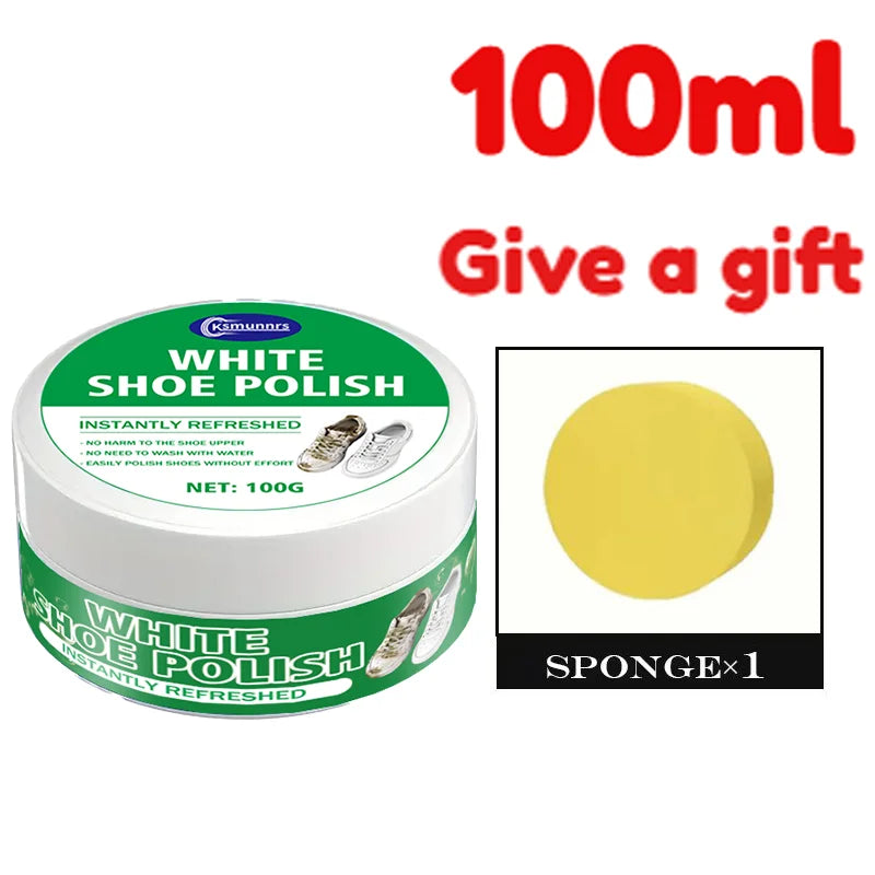 High-quality White Shoe Cleaner, a Whitening and Stain Remover for Synthetic Leather, Car Interiors, and Genuine/Faux Leather