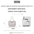 Fashion Corduroy Shoulder Bag for Women, Cute Printed Handbag, Casual Commuter & Shopping Purse, Trendy Underarm Bag