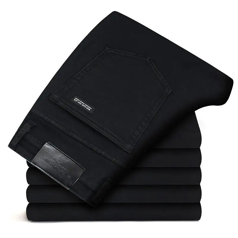 Men Stretch All Black Colors Trousers Brand Clothing | SAMAG