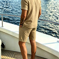 Men's Island Vacation Shirt & Shorts, Textured Breathable | SAMAG