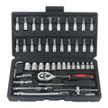46PCS Car Repair Tool Kit Ratchet Torque Wrench Spanner Screwdriver Socket Set Combo Tools Kit Bicycle Auto Repairing Tool Mech