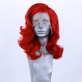 Hot Red Short Body Wave Lace Front Wigs 13x4 HD Bob Lace Wig Pre Plucked Glueless Synthetic Daily Wear Cosplay Heat Resistant