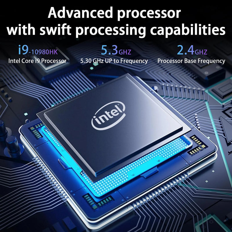 Intel Core i9 10980HK 14.1 Inch Pro Laptop 8C16T 2.4-5.3GHz 16MB 45W 32GB RAM 2TB M.2 SSD Gaming Notebook Office Fast New