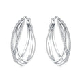 925 Sterling Silver Simple Gold U-shaped Earrings Jewelry | SAMAG