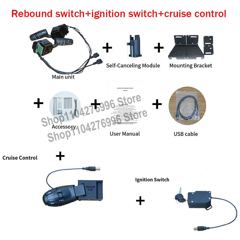 Racing Simulator Steering Wheel Turn Signal Wiper Automatic Rebound Off Cruise Ignition Switch For Logitech G25 G29 G27 G920