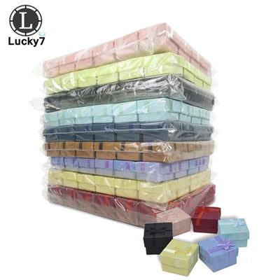 4*4*3cm 120pcs Jewelry Boxes for Organizer Display Assorted Colors Ring Box Small Gift | SAMAG