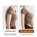 Wireless Posture Correction Bra for Women Seamless Push Up Bralette with Cross Back Support for Daily Shaping Lingerie