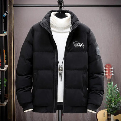 Winter Coat Men Thick Warm Bomber Jackets Puffer Parkas | SAMAG
